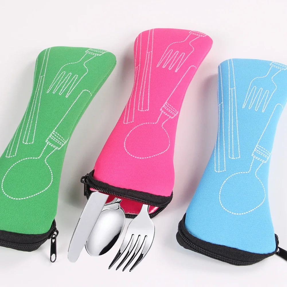 Portable Zippered Cutlery Bag