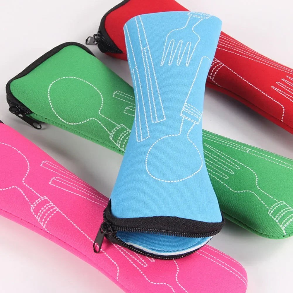Portable Zippered Cutlery Bag