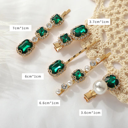 Luxury Crystal Pearl Hair Barrettes