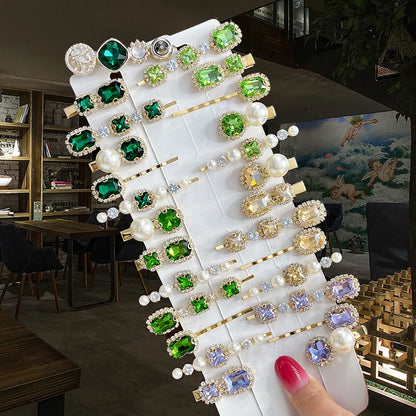 Luxury Crystal Pearl Hair Barrettes
