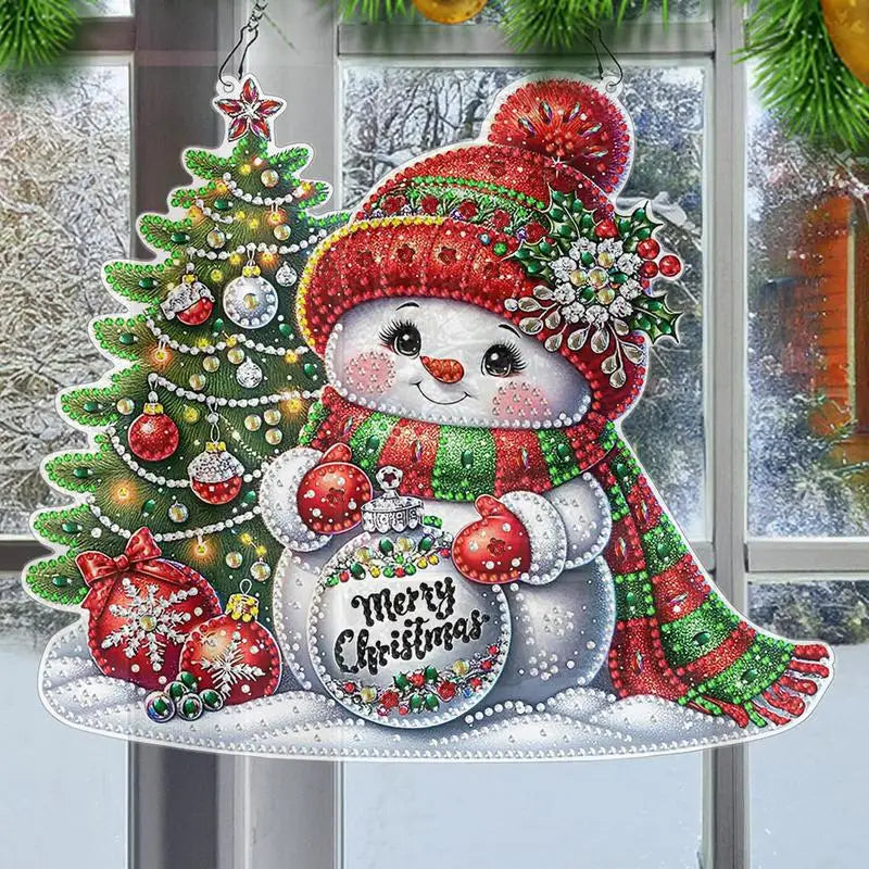 Snowman 5D Rhinestone Painting Kit