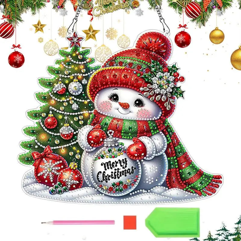 Snowman 5D Rhinestone Painting Kit