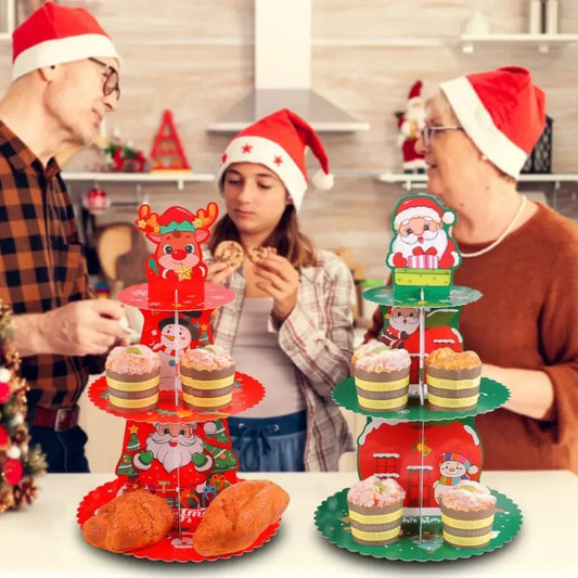 3-Layer Christmas Cupcake Stand