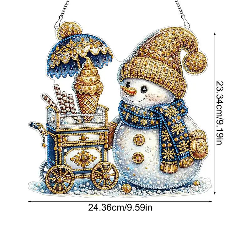 Snowman 5D Rhinestone Painting Kit