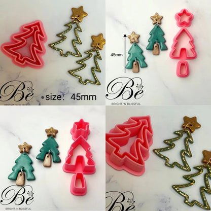 Christmas Tree Clay Cutter Set