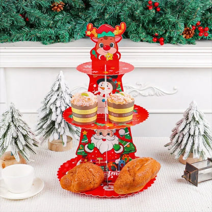 3-Layer Christmas Cupcake Stand