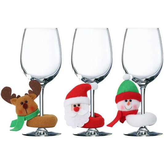 Charming Snowman Wine Bottle &amp; Glass Set