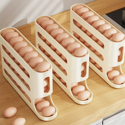 4-Layer Rolling Egg Storage Box