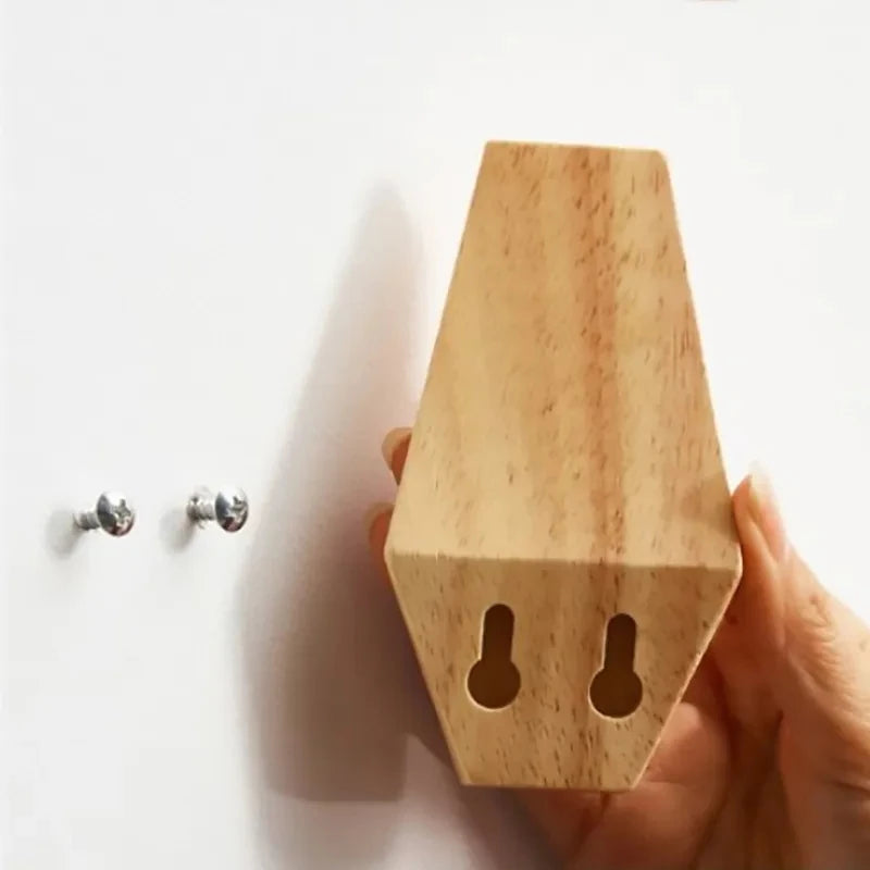 Beech & Walnut Modern Coat Hook