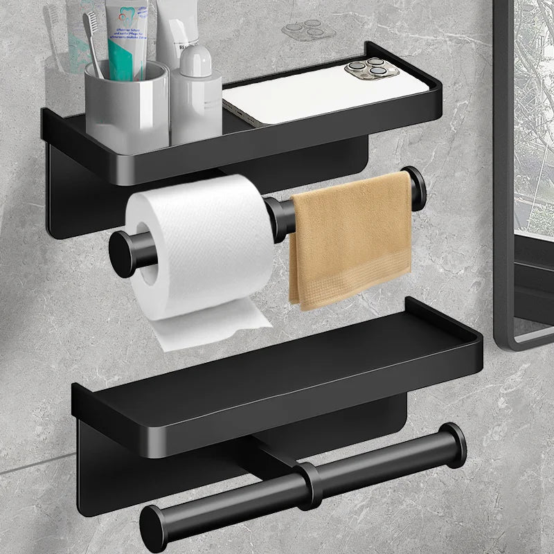 Aluminum Wall-Mounted Toilet Paper Holder