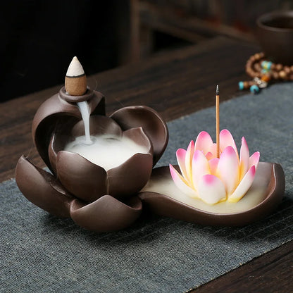 Lotus Waterfall Backflow Incense Burner