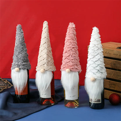 Whimsical Christmas Wine Bottle Covers