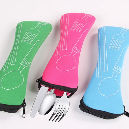 Portable Zippered Cutlery Bag