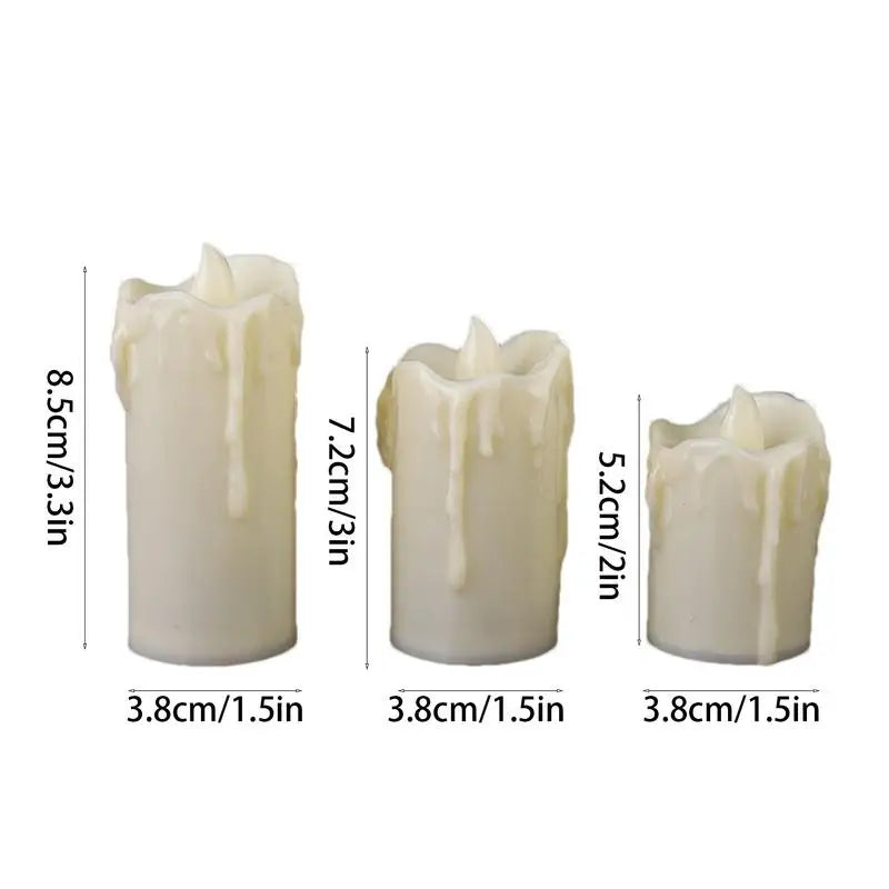 Realistic LED Flameless Candles Set