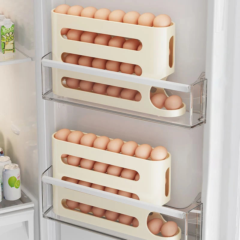 4-Layer Rolling Egg Storage Box