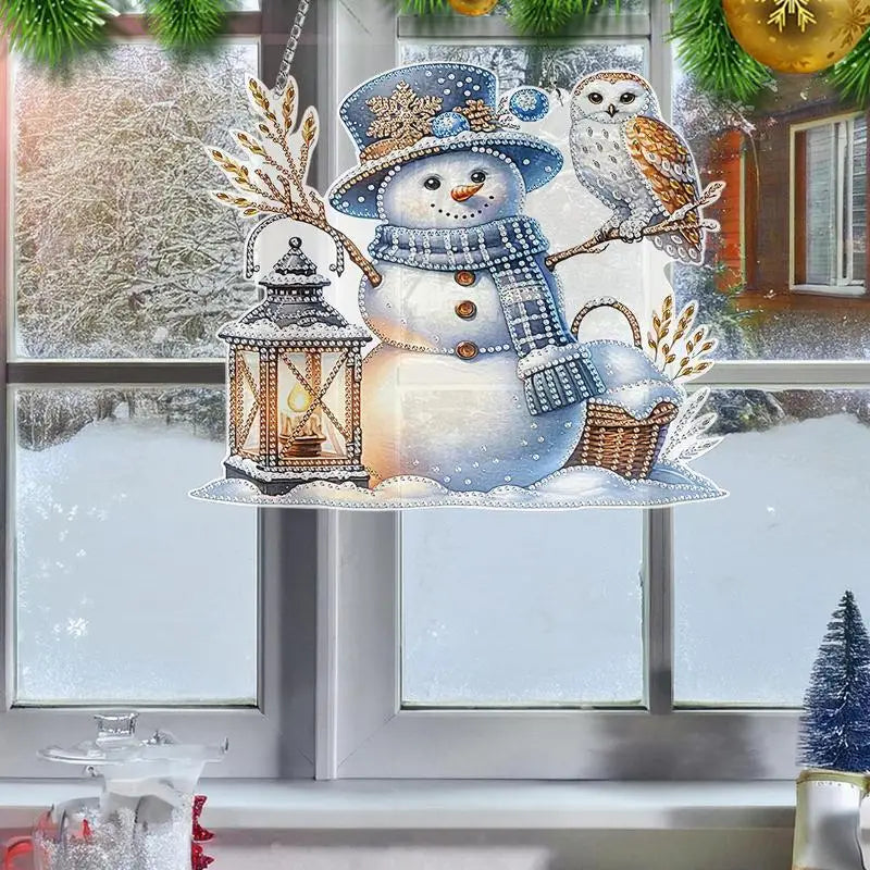 Snowman 5D Rhinestone Painting Kit