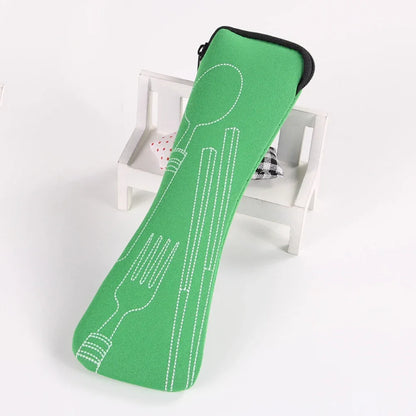 Portable Zippered Cutlery Bag