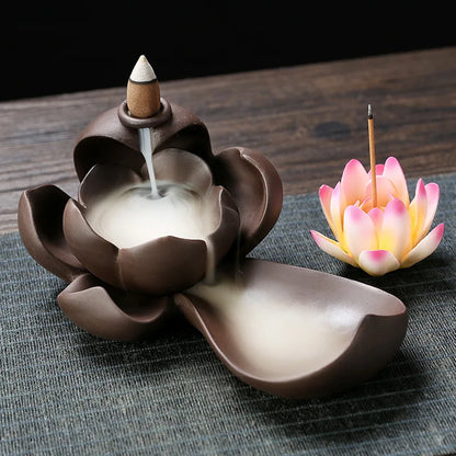 Lotus Waterfall Backflow Incense Burner