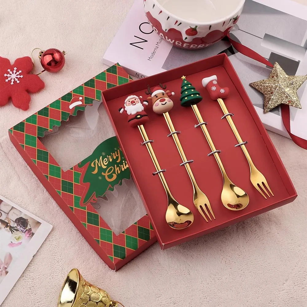 Festive Christmas Cutlery Gift Set