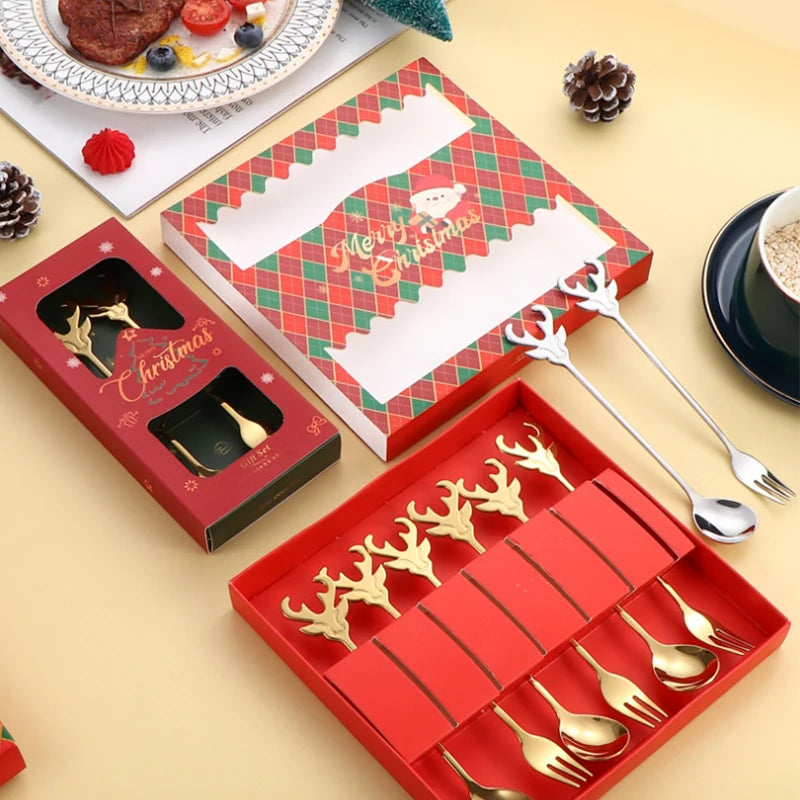 Elegant Deer Head Cutlery Set