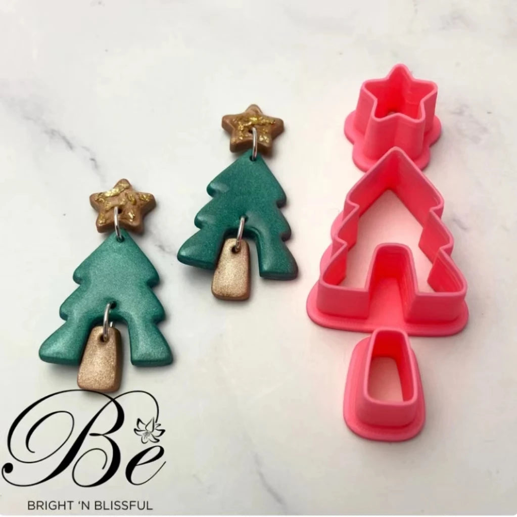 Christmas Tree Clay Cutter Set