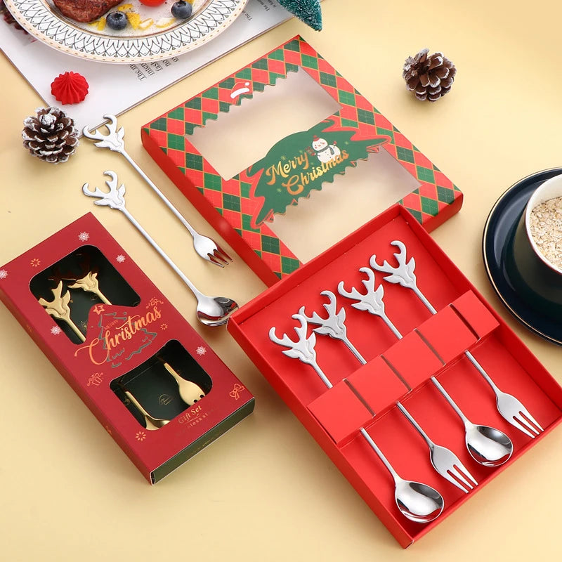 Elegant Deer Head Cutlery Set