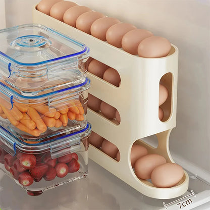 4-Layer Rolling Egg Storage Box