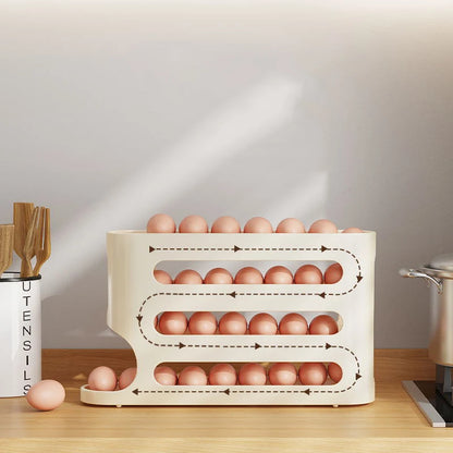 4-Layer Rolling Egg Storage Box