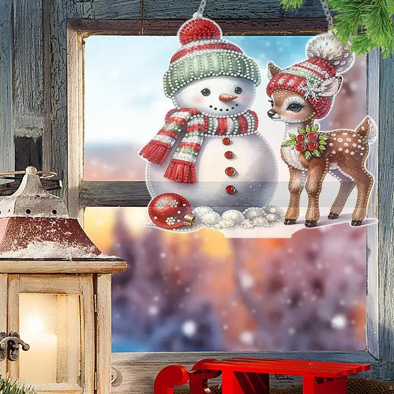 Snowman 5D Rhinestone Painting Kit