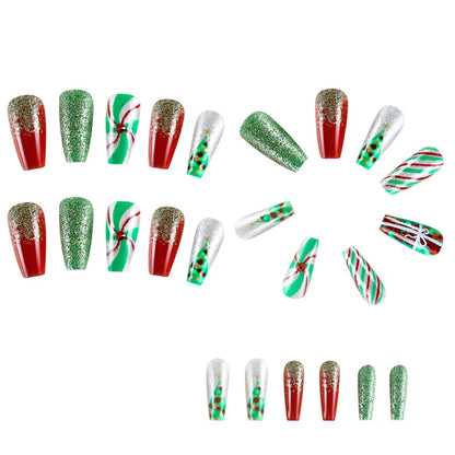 24-Piece Christmas Press-On Nail Set