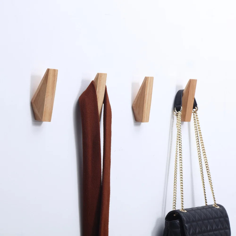 Beech & Walnut Modern Coat Hook