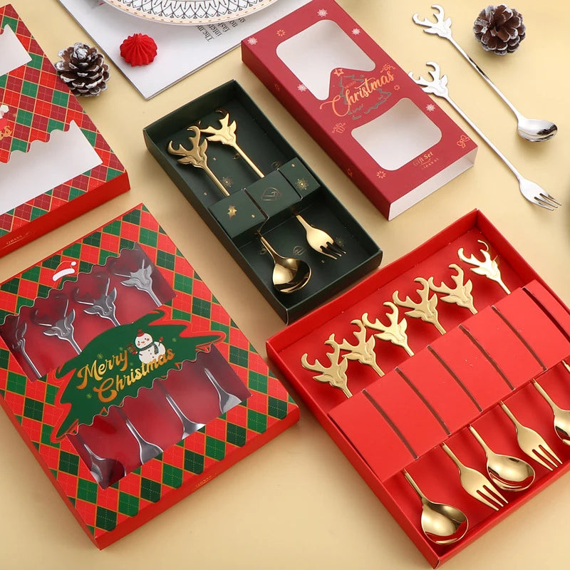 Elegant Deer Head Cutlery Set