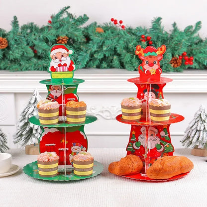 3-Layer Christmas Cupcake Stand