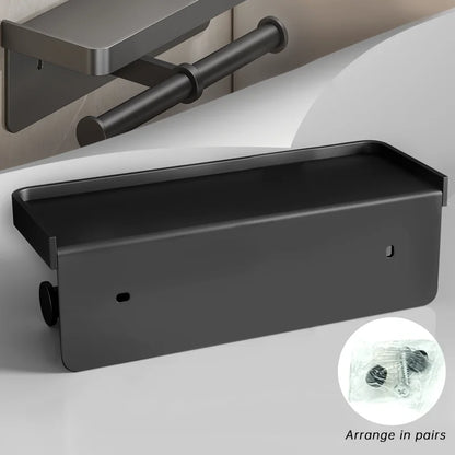 Aluminum Wall-Mounted Toilet Paper Holder