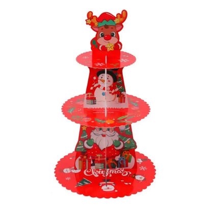 3-Layer Christmas Cupcake Stand