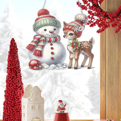 5D Rhinestone Christmas Ornament Kit